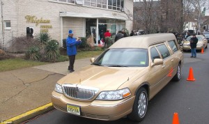 Lincoln hearse gold