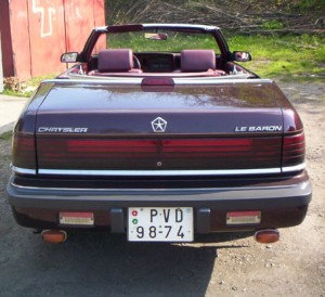 1988 Chrysler LeBaron convertible 2,5